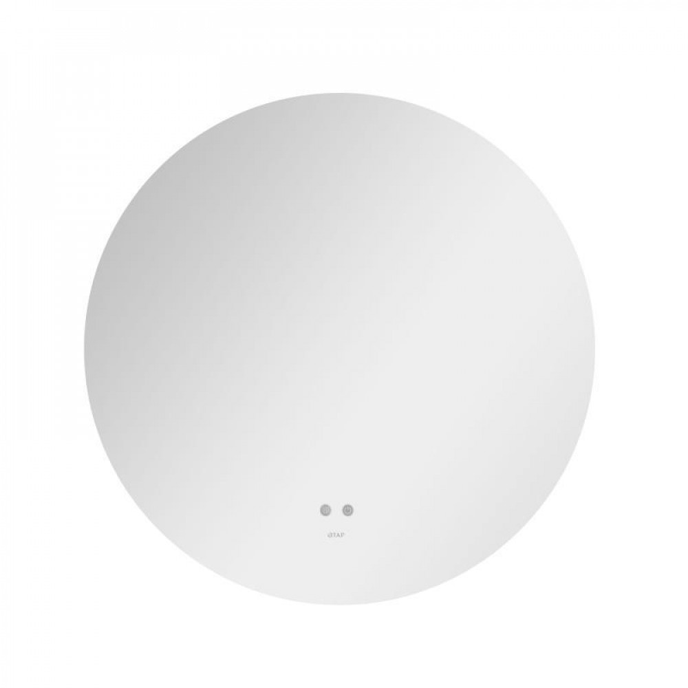 Зеркало Qtap Taurus R800 с LED-подсветкой Touch, с антизапотеванием, с диммером, рег. темп. цвета (3000-6500K) QT2478R807 SD00052315