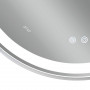 Дзеркало Qtap Gemini 800х700 з LED-підсвічуванням Touch, з антизапотіванням, з димером, рег. темп. кольору (3000-6500K) Reverse SD00052318
