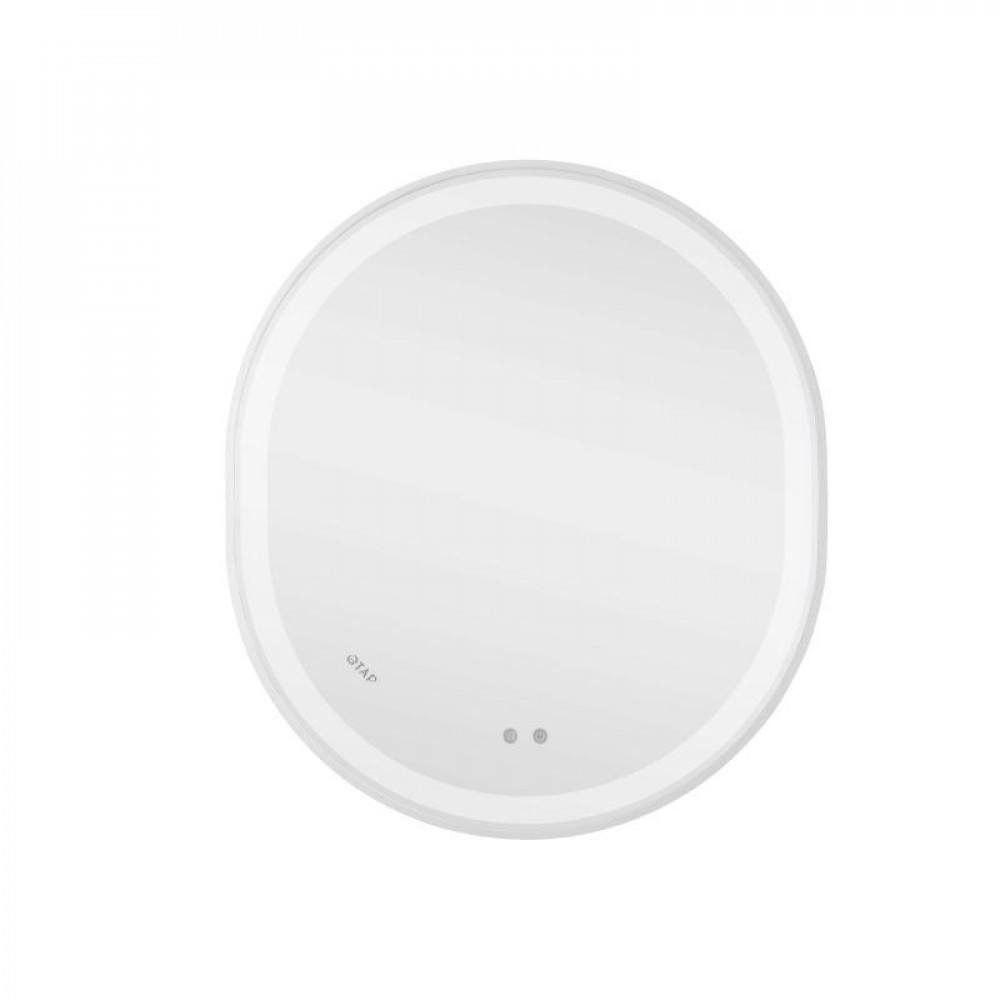 Дзеркало Qtap Gemini 800х700 з LED-підсвічуванням Touch, з антизапотіванням, з димером, рег. темп. кольору (3000-6500K) Reverse SD00052318