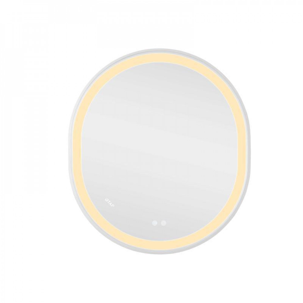 Дзеркало Qtap Gemini 800х700 з LED-підсвічуванням Touch, з антизапотіванням, з димером, рег. темп. кольору (3000-6500K) Reverse SD00052318
