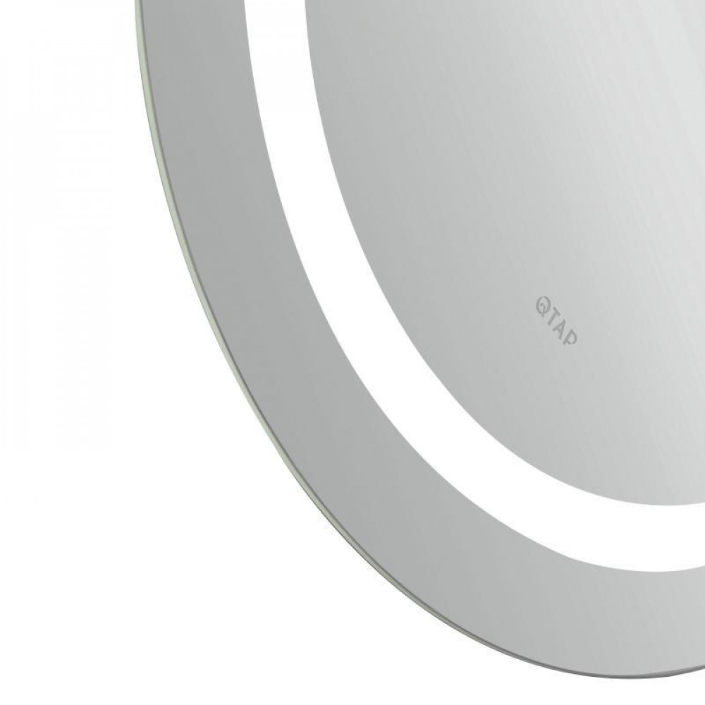 Дзеркало Qtap Gemini 650х900 з LED-підсвічуванням Touch, з антизапотіванням, з димером, рег. темп. кольору SD00052320