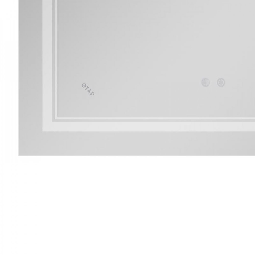 Дзеркало Qtap Cardinal (CA1) 800х500 з LED-підсвічуванням Touch, з антизапотіванням, з димером, рег. темп. кольору (3000-6500K) SD00052322