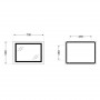 Дзеркало Qtap Cardinal (CA1) 700х500 з LED-підсвічуванням Touch, з антизапотіванням, з димером, рег. темп. кольору (3000-6500K) SD00052323