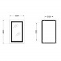 Дзеркало Qtap Cardinal 600х800 з LED-підсвічуванням Touch, з антизапотіванням, з димером, рег. темп. кольору (3000-6500K) SD00052325