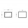 Дзеркало Qtap Cardinal (CA1) 1000х800 з LED-підсвічуванням Touch, з антизапотіванням, з димером, рег. темп. SD00052327