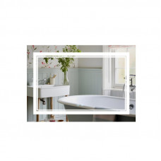 Дзеркало Qtap Cardinal 1200х800 з LED-підсвічуванням Touch, з антизапотіванням, з димером, рег. темп. кольору (3000-6500K)