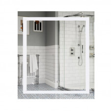 Дзеркало Lidz Kubis 700х800 з LED-підсвічуванням Touch, з антизапотіванням, з димером, рег. яскравості Reverse