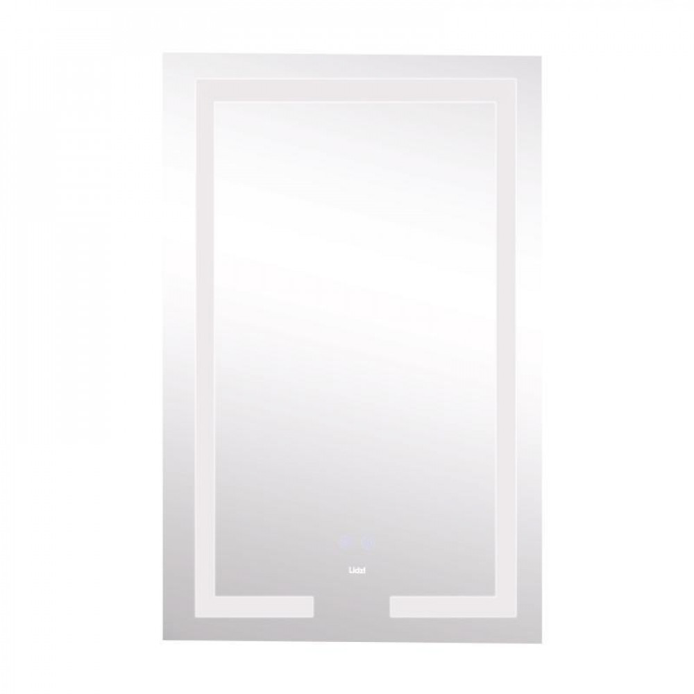 Дзеркало Lidz Kubis 800х500 з LED-підсвічуванням Touch, з антизапотіванням, з димером, рег. яскравості SD00052334
