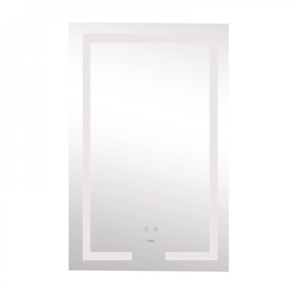 Дзеркало Lidz Kubis 800х500 з LED-підсвічуванням Touch, з антизапотіванням, з димером, рег. яскравості SD00052334