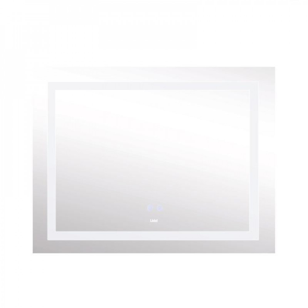 Дзеркало Lidz Kubis 1000х800 з LED-підсвічуванням Touch, з антизапотіванням, з димером, рег. яскравості SD00052335