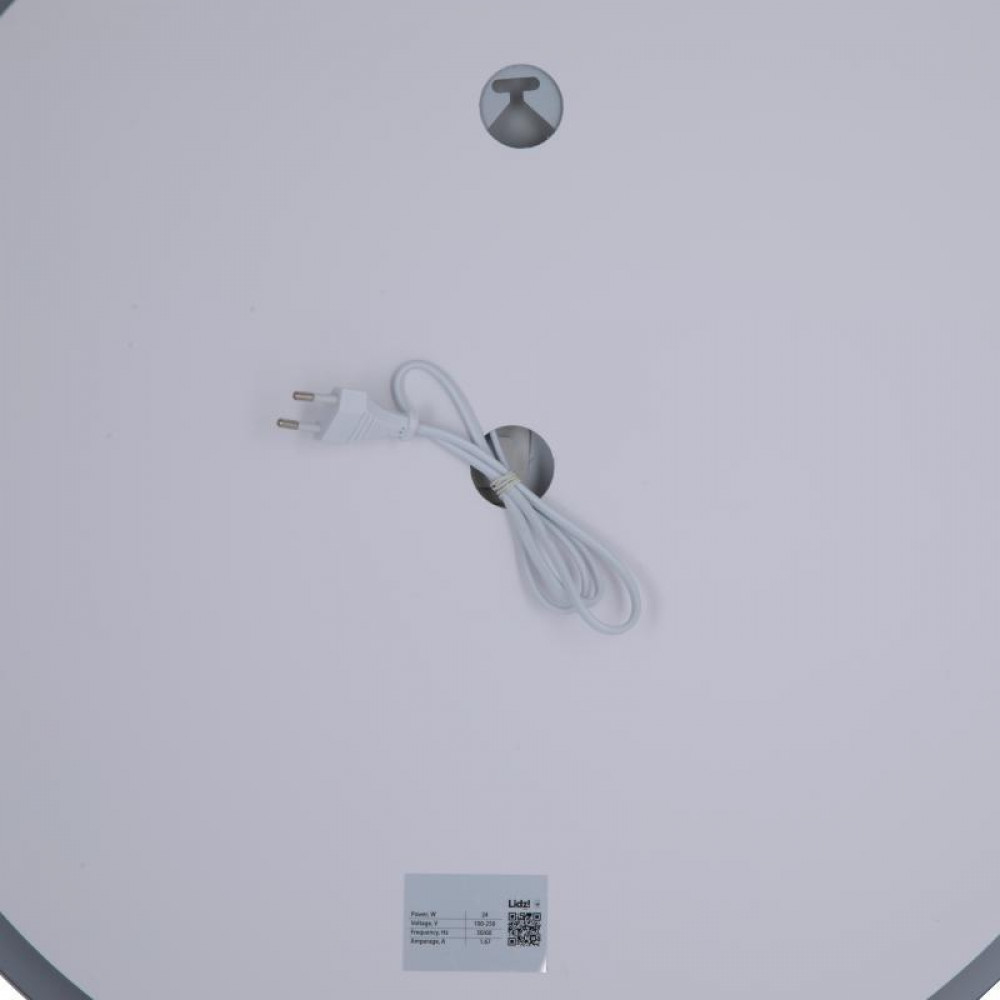 Дзеркало Lidz Aria R600 з LED-підсвічуванням Touch, з антизапотіванням, з димером, рег. яскравості LD78LR600 SD00052337