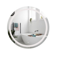 Зеркало Lidz Aria R800 с LED подсветкой Touch, с антизапотеванием, с димером, рег. яркости LD78LR800