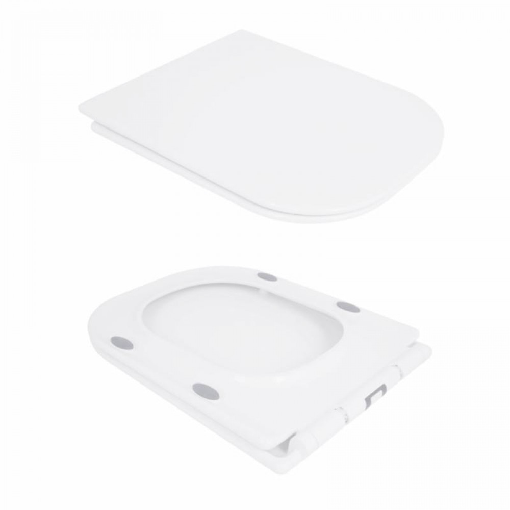 Унітаз-компакт Qtap Presto Quadro безободковий з сидінням Soft-close QT24221215AW SD00052480