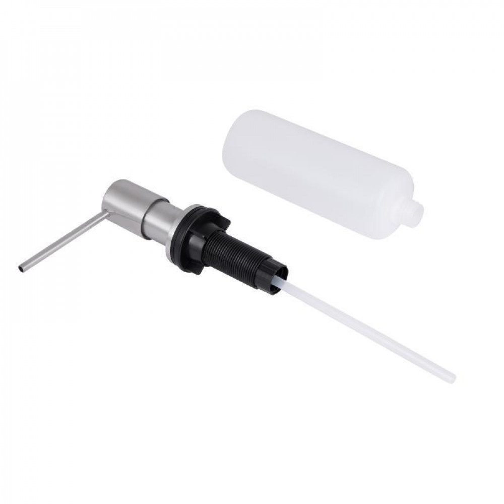 Дозатор для миючого засобу Lidz LK118 круглий Brushed Steel (LDLK118BRU46400) SD00052524