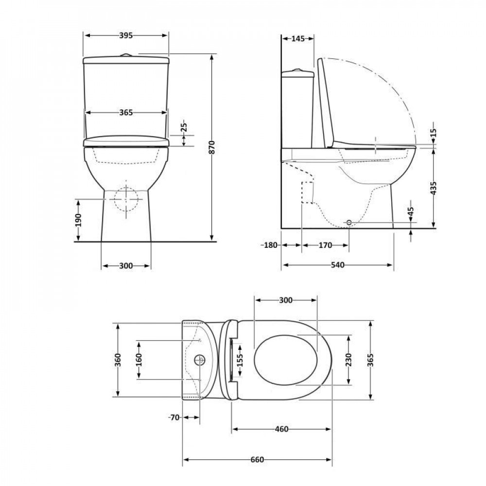 Унітаз підлоговий Qtap Scorpio Ultra Quiet безобідковий з сидінням Soft-close MATT BLACK QT14226088AMB SD00052562