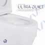 Унітаз підлоговий Qtap Robin New Ultra Quiet безобідковий з сидінням Soft-close WHITE QT13226083AW SD00052565