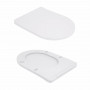 Унітаз підлоговий Qtap Robin New Ultra Quiet безобідковий з сидінням Soft-close WHITE QT13226083AW SD00052565