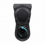 Унітаз підлоговий Qtap Robin Ultra Quiet безобідковий з сидінням Soft-close MATT BLACK QT13226083AMB SD00052566