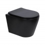 Унітаз підвісний Qtap Scorpio Ultra Quiet безобідковий з сидінням Soft-close MATT BLACK QT14332380AMB SD00052569
