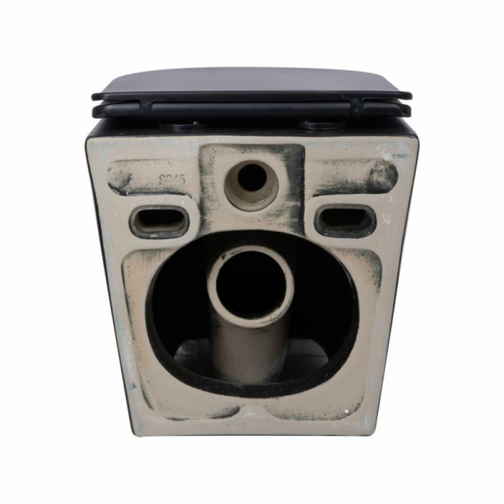 Унітаз підвісний Qtap Scorpio Ultra Quiet безобідковий з сидінням Soft-close MATT BLACK QT14332380AMB SD00052569