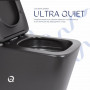 Унітаз підвісний Qtap Tern New Ultra Quiet безобідковий з сидінням Soft-close MATT BLACK QT17332303ASMB SD00052572