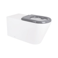 Унітаз підлоговий Qtap Freedom інклюзивний безбачковий Rimless безобідковий з сидінням Soft-close WHITE