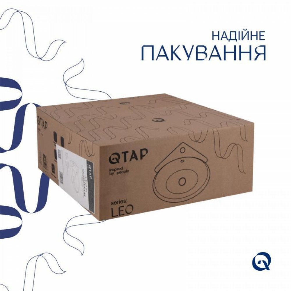 Раковина Qtap Leo 390x365x130 White QT11115010WN SD00052595