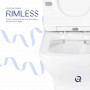 Напольный унитаз Qtap Aries Rimless безобедочный с сиденьем Soft-close WHITE QT03228302W SD00052628