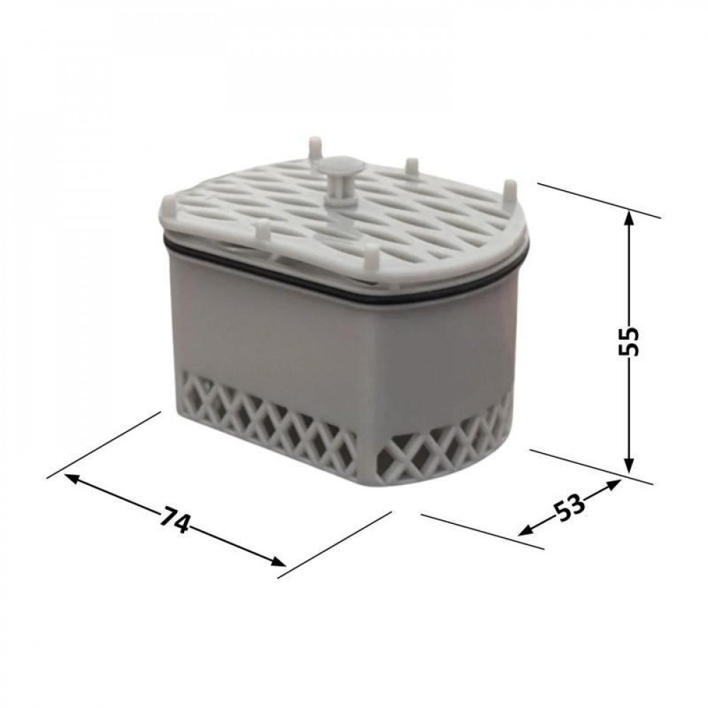 Лоток із клапаном Qtap Scorpio для трапа з неіржавкої сталі SD00052812