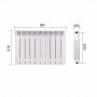 Радіатор біметалічний Thermo Alliance Bi-Vulcan PLUS 500/100 1,8 кг SD00052842
