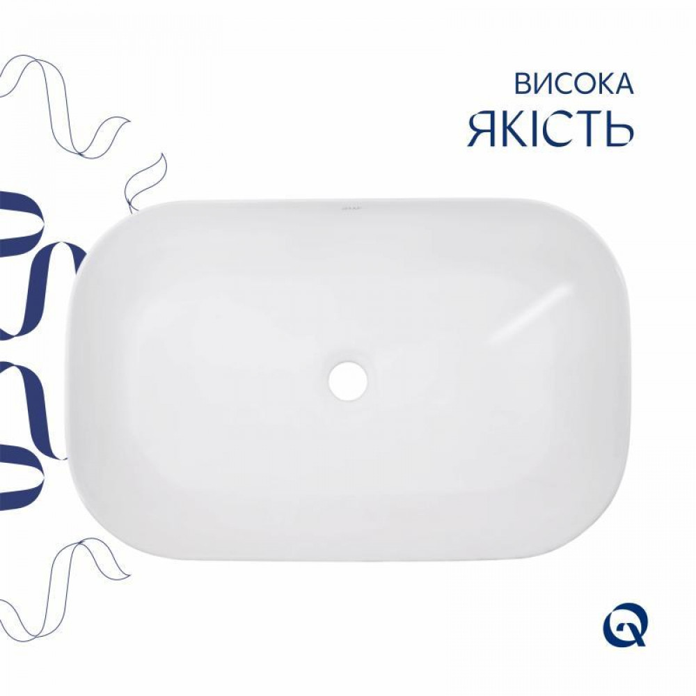 Раковина-чаша Qtap Robin 600x390x150 White QT13112143PW SD00052884