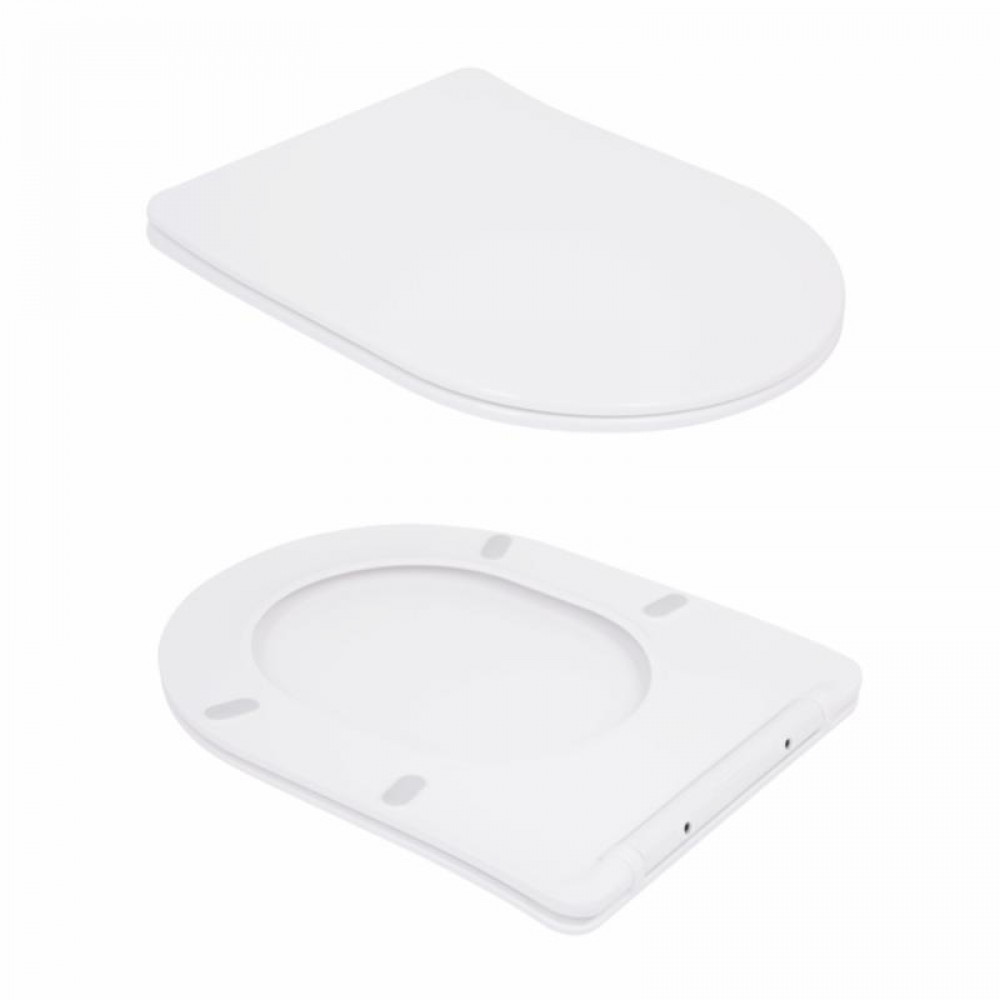 Унітаз підвісний Qtap Robin Ultra Quiet безобідковий з сідінням Soft-close 520x365x365 мм WHITE SD00052888