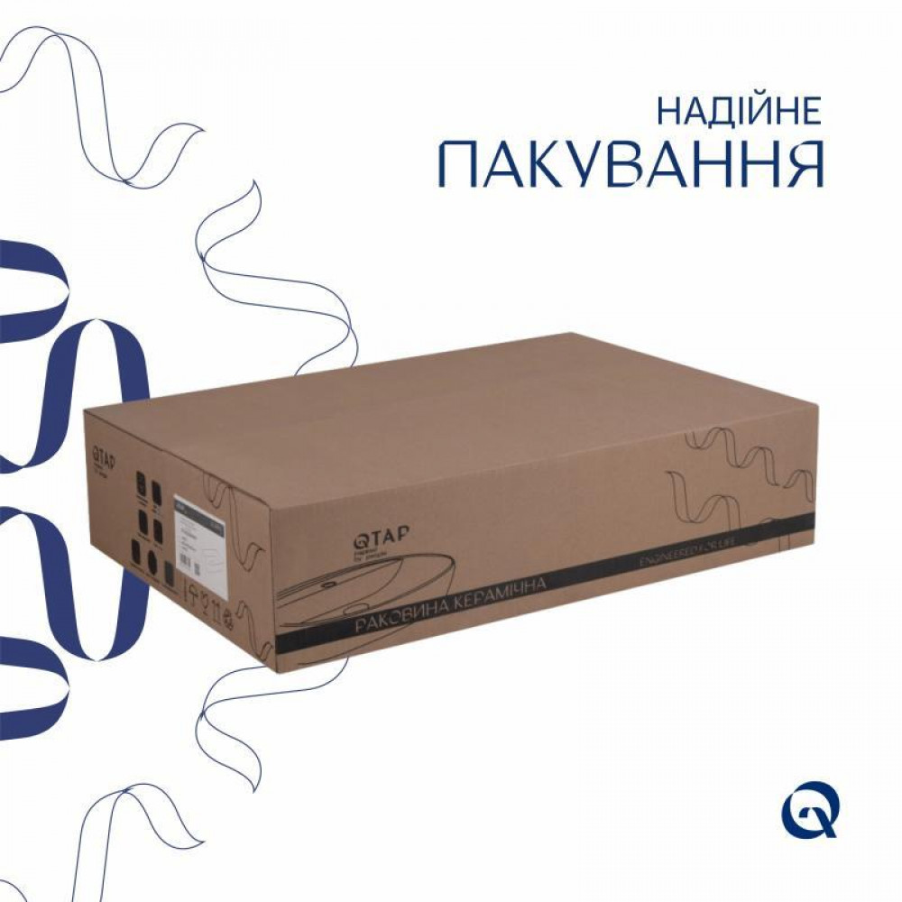 Раковина-чаша Qtap Scorpio 550х390х120 White QT14112243WN SD00052894
