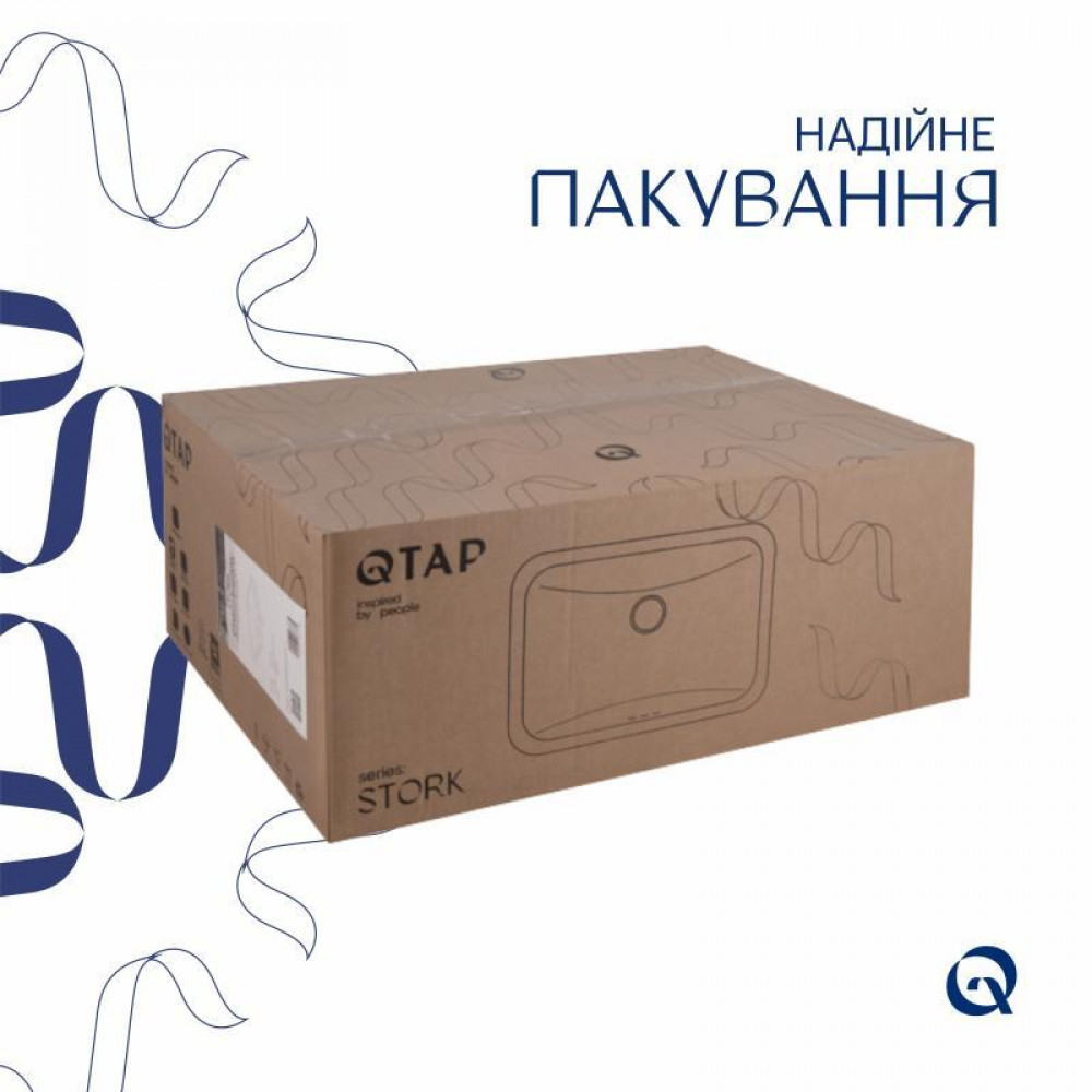 Раковина Qtap Stork 530x370x200 White QT15116032WN SD00052897