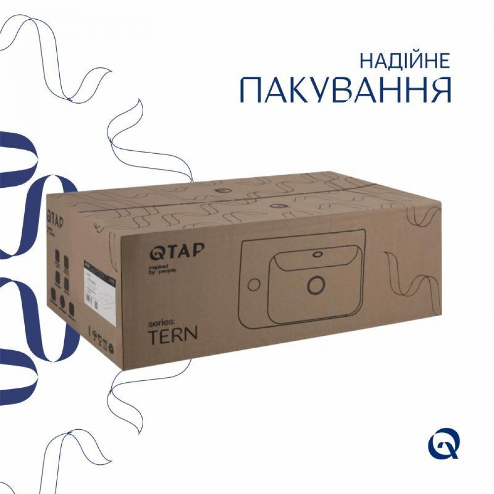 Раковина Qtap Tern 450х260х158 White QT17115117LWN SD00052902