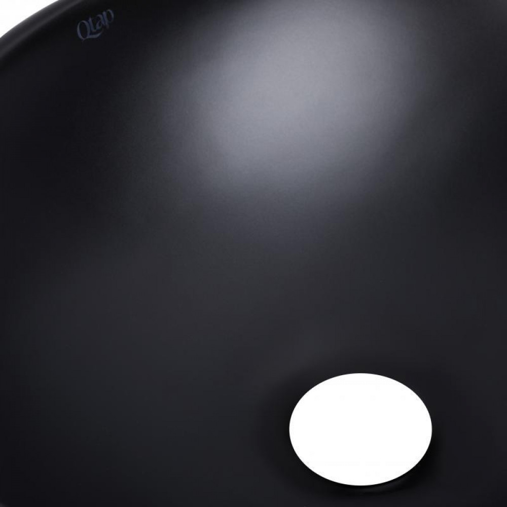 Раковина-чаша Qtap Dove 415x340x140 Matt black QT06116062AMB SD00052908