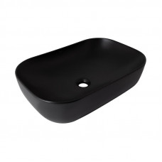 Раковина-чаша Qtap Robin 610х400х145 Matt black QT132143PMBMBN