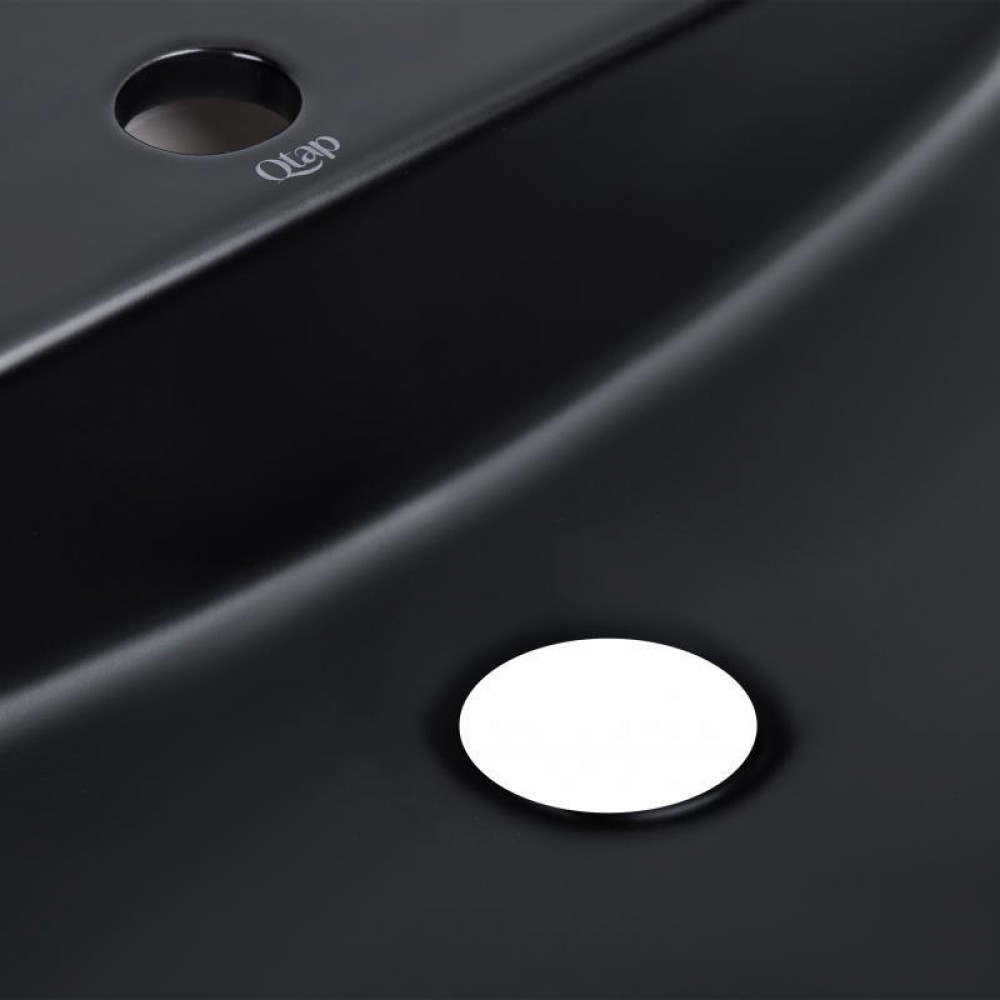 Раковина-чаша Qtap Scorpio 600х400х120 Matt black QT142203MBMBN SD00052916