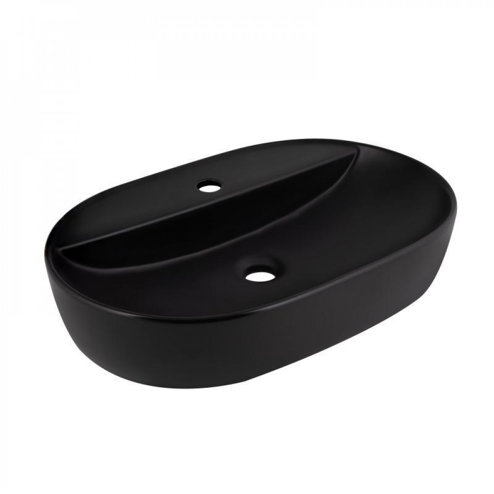 Раковина-чаша Qtap Scorpio 600х400х120 Matt black QT142203MBMBN SD00052916