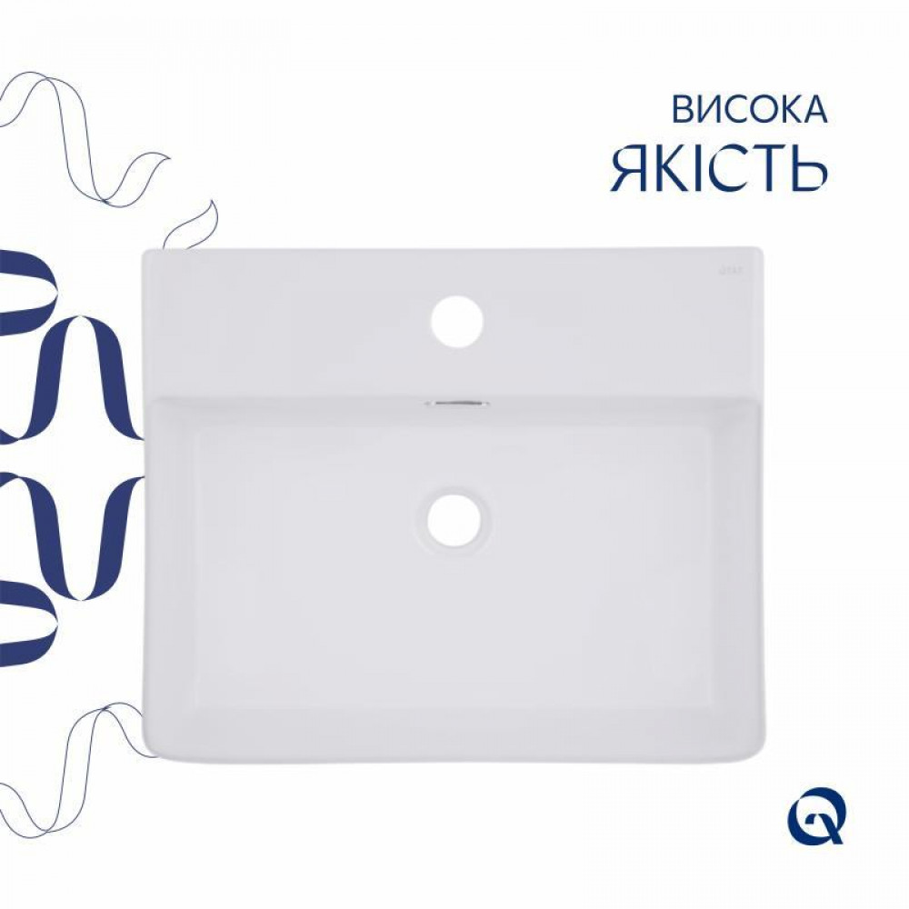 Раковина Qtap Nando LT 500х420х130 White QT12112173SWN SD00052919