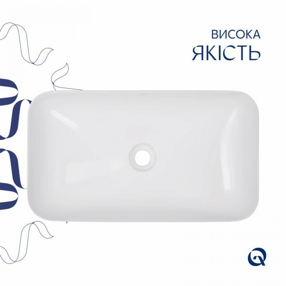 Раковина-чаша Qtap Tern 605x350x140 White QT17112270WN SD00052922