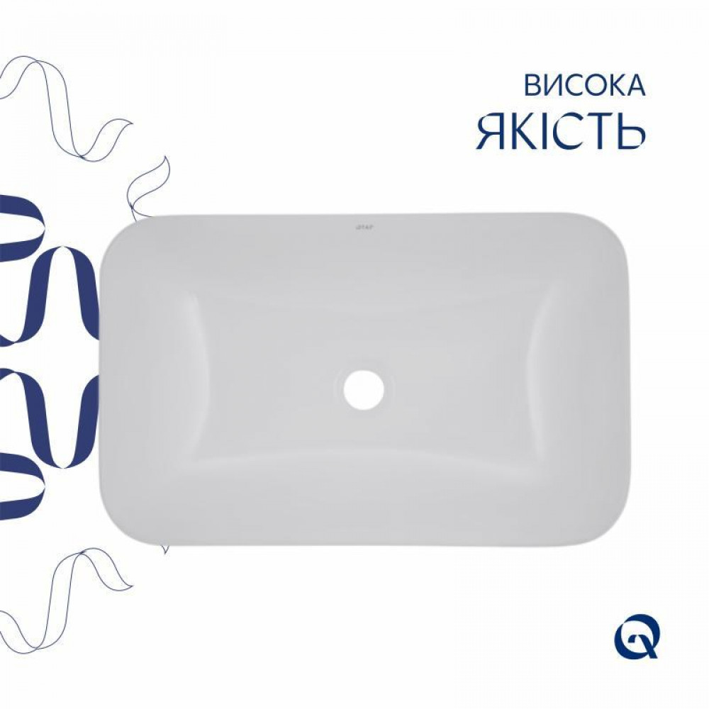 Раковина Qtap Scorpio 610х380х150 White QT1411K491WN SD00053086