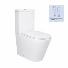 Унітаз підлоговий Qtap Swan Ultra Quiet з сидінням Soft-close 640x360x835 мм QT16222182TW White