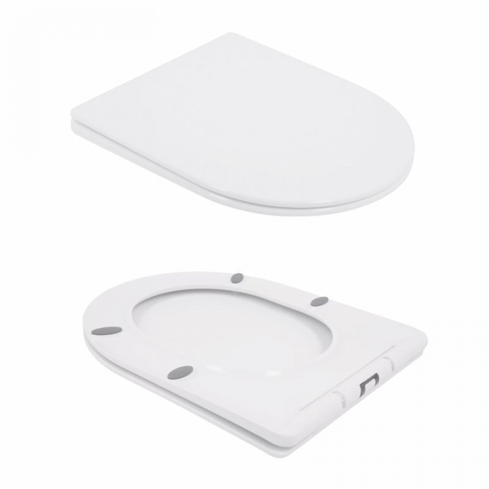 Унітаз підлоговий Qtap Swan Ultra Quiet з сидінням Soft-close 640x360x835 мм QT16222182TW White SD00053263