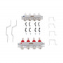 Колектор із витратомірами (нерж.) 3/4"х4 Icma № К073 SD00053337