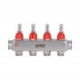 Колектор із витратомірами (нерж.) 3/4"х4 Icma № К073 SD00053337