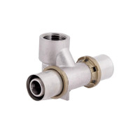 Пресс-фитинг Icma тройник 1/2"вх20 настенный проходной № 422