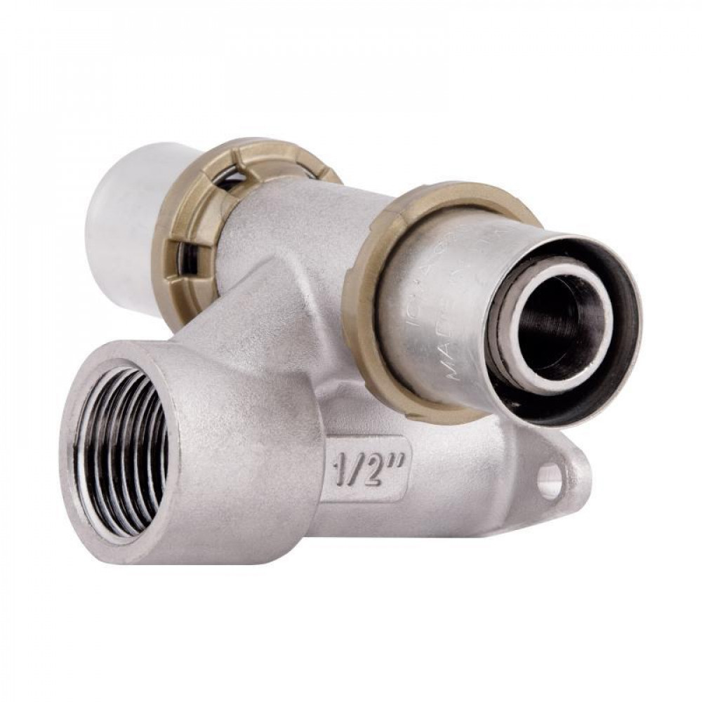 Пресс-фитинг Icma тройник 1/2"вх20 настенный проходной № 422 SD00053343