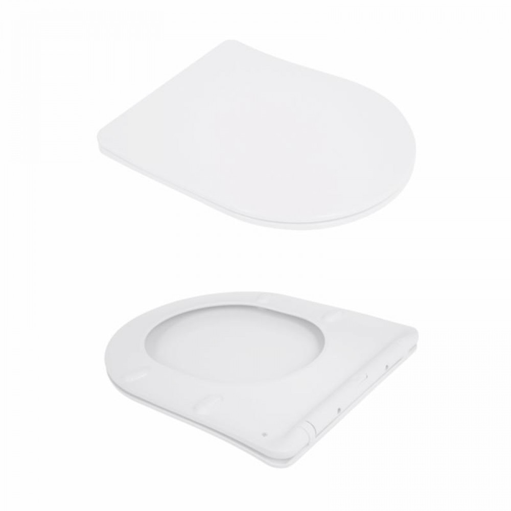 Унітаз підвісний Qtap Jay безобідковий з сідінням Soft-close QT07335175W SD00053467