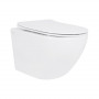 Унітаз підвісний Qtap Jay безобідковий з сідінням Soft-close QT07335175W SD00053467